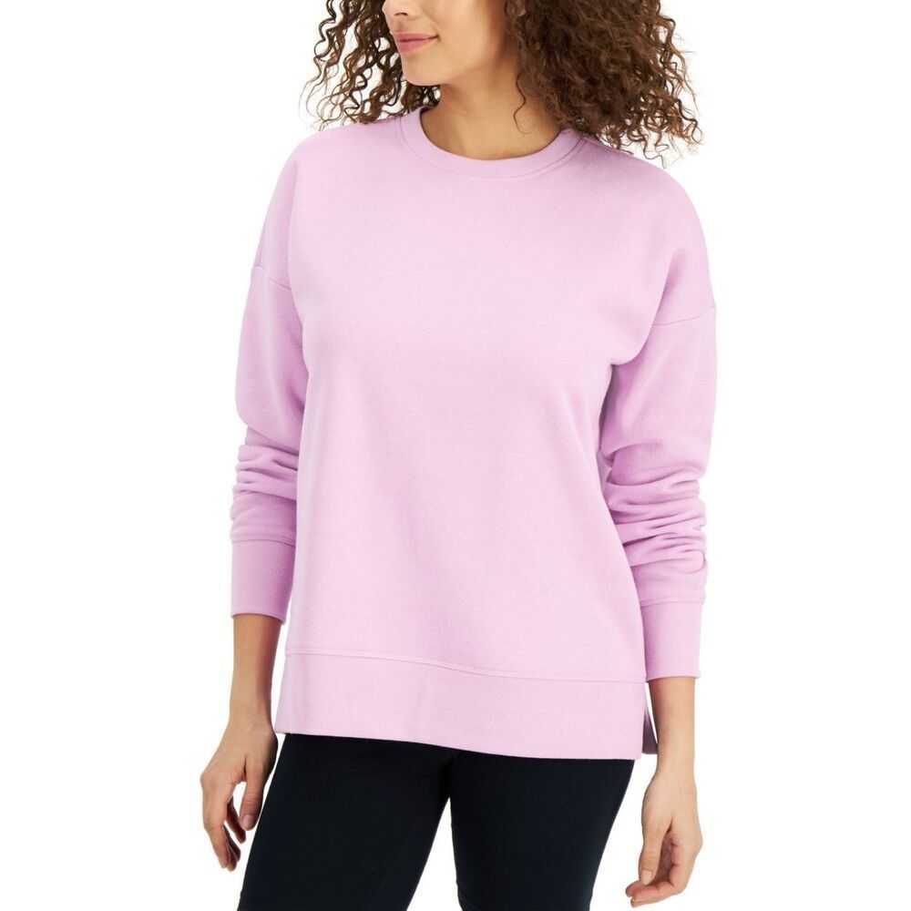 ID Ideology Women S Fleece Sweatshirt‎ purple Size Large
